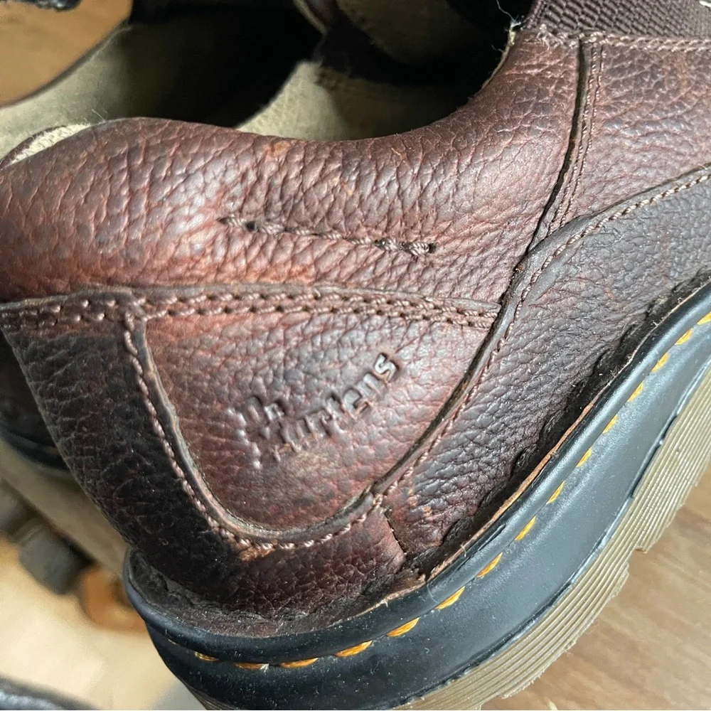 Dr Martens Pebbled Brown Leather Loafers 11198 Men's Size 12 M